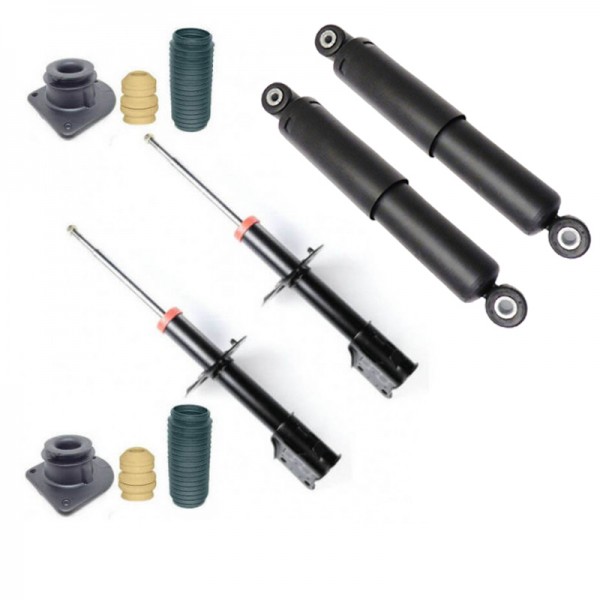Kit 4 Amortecedor Fiat Palio Weekend + Coxim Batente Coifa - Dianteiro e Traseiro - Allen Amortecedores