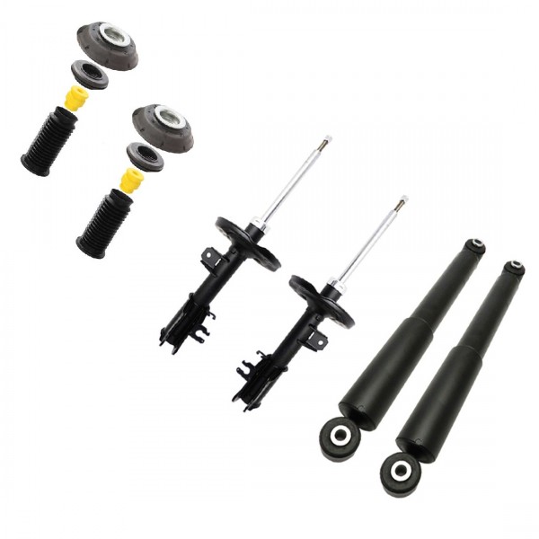 Kit 4 Amortecedor + Coxim Batente Fiat 500 1.4 2011 a 2018