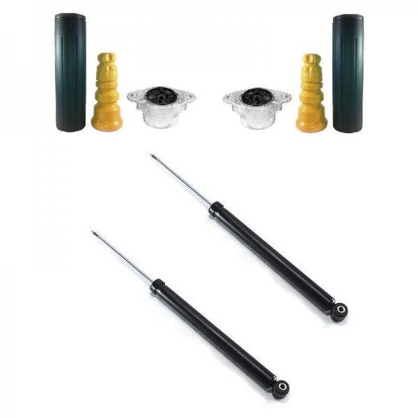 Kit 2 Amortecedor com Coxim Batente Ecosport 2012 13 14 15 16 17 18 19 Allen Amortecedores Traseiros