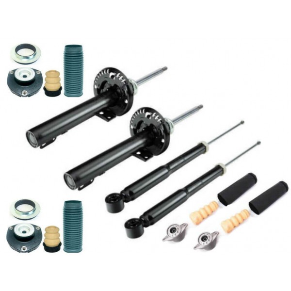 Kit 4 Amortecedor VW Crossfox e Space Cross + 4 Coxim Batente - 2005 a 2014 - Dianteiro e Traseiro - Allen Amortecedores