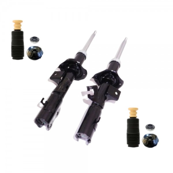 2 Amortecedor + Coxim Kicks 2016 A  22 Allen + Kit Coxim Rolamento Batente Dianteiro