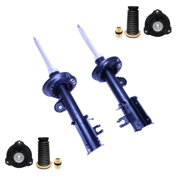2 Amortecedor + Coxim Compass Dianteiro Jeep 2017 2018 2019 2020 2021 ALLEN + Kit Batente e Coifa