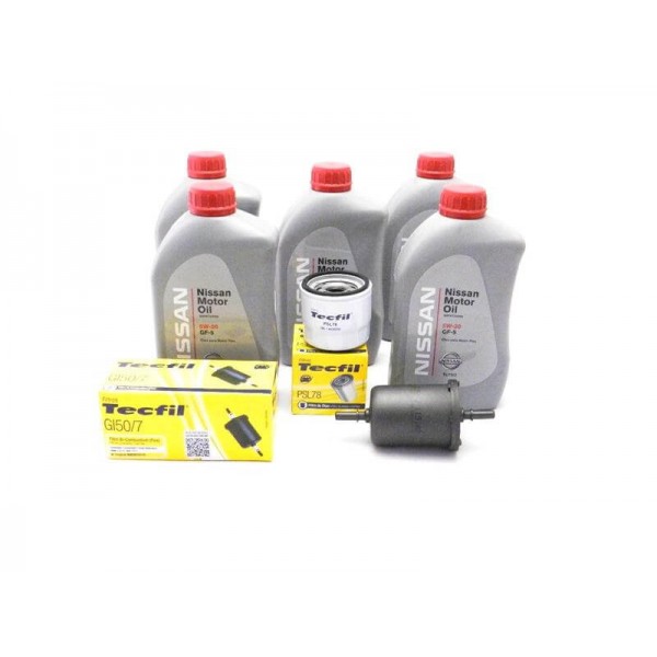 Kit Troca de Óleo March 1.0 até 2015 e Versa 1.6 Óleo Nissan 5w30 e Filtros de Óleo e Combustível