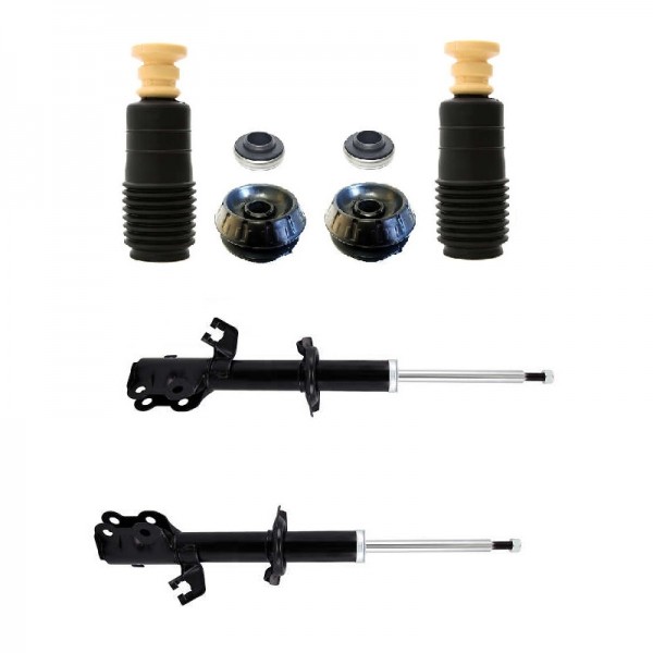 Kit Nissan March c/ 2 Amortecedor + coxim batente - Dianteiro - Allen Amortecedores