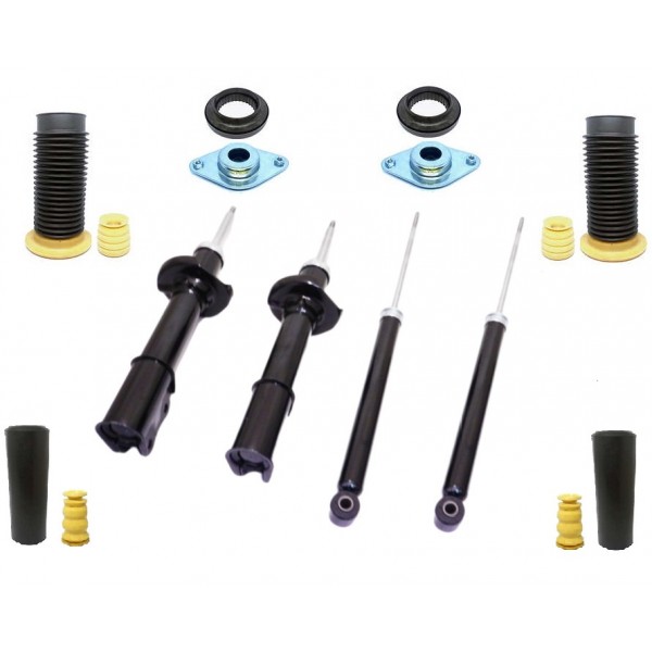 Kit 4 Amortecedor Renault Kwid + Kits Batente Coifa - Dianteiro e Traseiro  - Allen Amortecedores