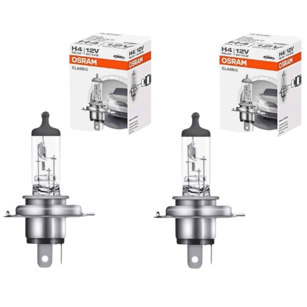 Kit 2 Lâmpadas H4 12v 60/55w Classic 64193CLC Osram Carro Moto