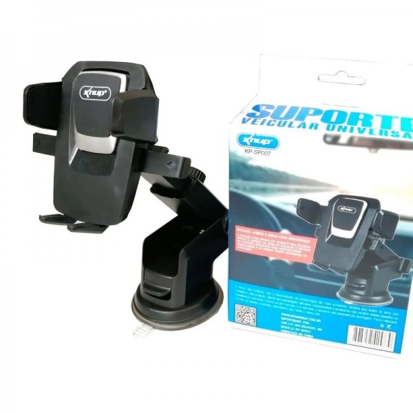 Suporte Celular Carro Trava Automática Antiqueda Painel Vidro