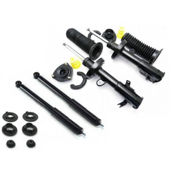 Kit 4 Amortecedor Honda Civic 2.0 2012 13 14 15 16 com Kit Coxim Batente Coifa - Dianteiro e Traseiro - Allen Amortecedo