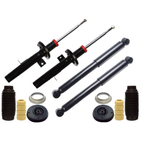 Kit 4 Amortecedor Citroen C3 2003 a 2012 + Coxim Batente e Coifa Dianteiro - Allen Amortecedores