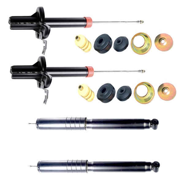 Kit 4 Amortecedor Besta GS Gran Besta GS + Par de Kit Coxim 98 a 2006 - Dianteiro e Traseiro Allen Amortecedores