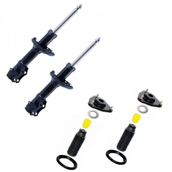 Kit 2 Amortecedor + Coxim Batente Chery Celer 2013 14 15 16 2017 Dianteiro Completo Allen Amortecedores