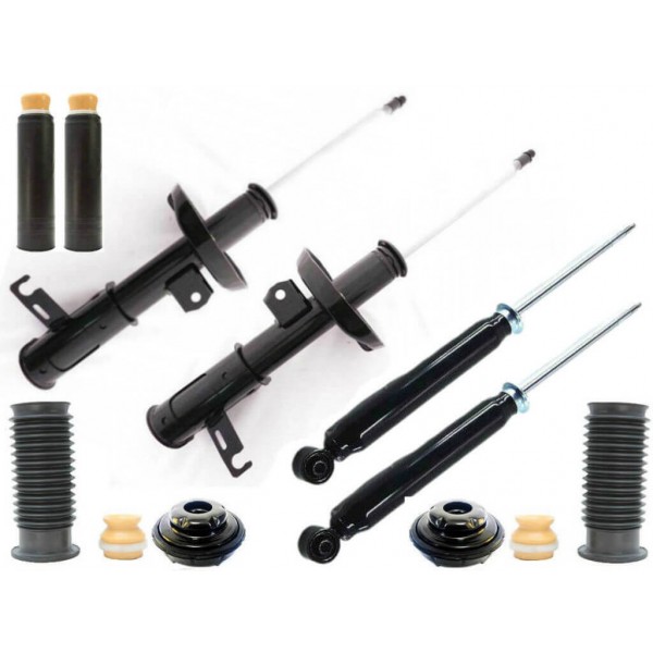 Kit 4 Amortecedor Cruze 2012 13 14 15 16 com Coxim Rolamento Batente e Coifa - Dianteiro e Traseiro - Allen Amortecedore