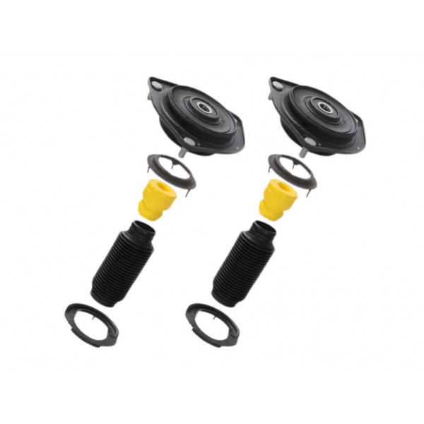 Kit 2x Coxim Batente Coifa Hyundai Elantra e Veloster 2011 até 2015 Dianteiro