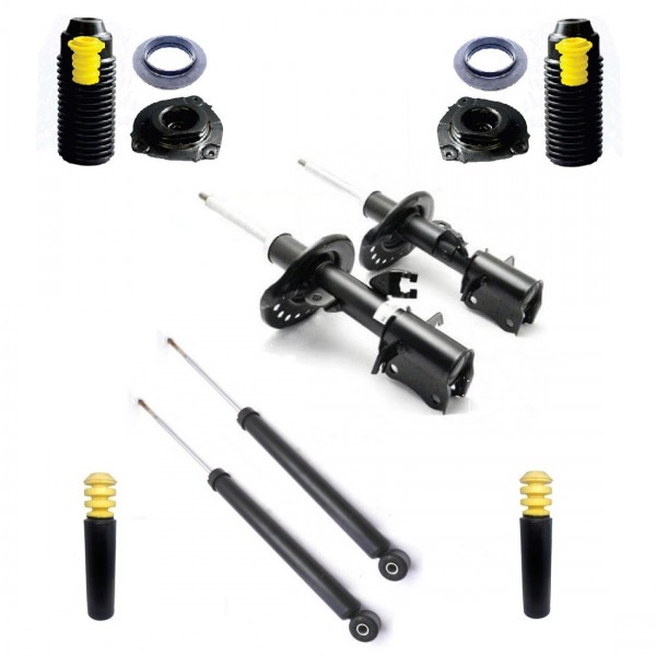 4 Amortecedor Sentra 2014 15 16 17 18 2019 + Kit Coxim Batente Coifa