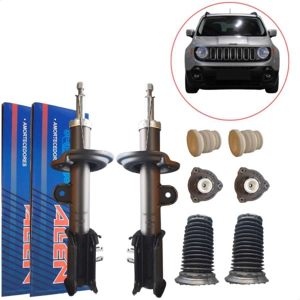 Amortecedor Dianteiro Renegade + Kit Coxim Batente Par