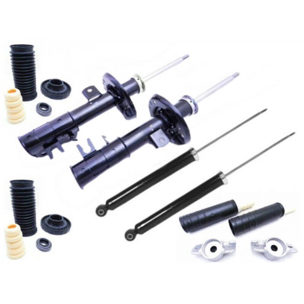 Kit 4 Amortecedor Chevrolet Cobalt com Kit Coxim Batente Coifa - Dianteiro e Traseiro - Allen Amortecedores