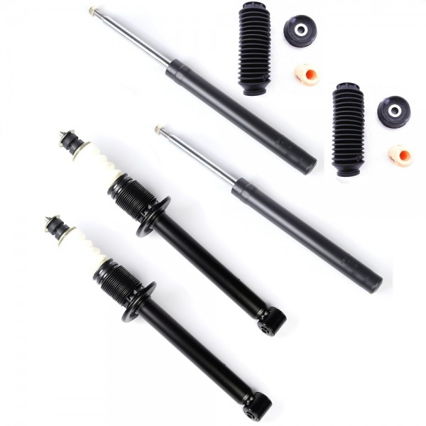 Kit 4 Amortecedor Gol 80 a 94 Voyage 81 a 95 Quadrado com Coxim Batente Coifa - Dianteiro e Traseiro - ALLEN Amortecedor