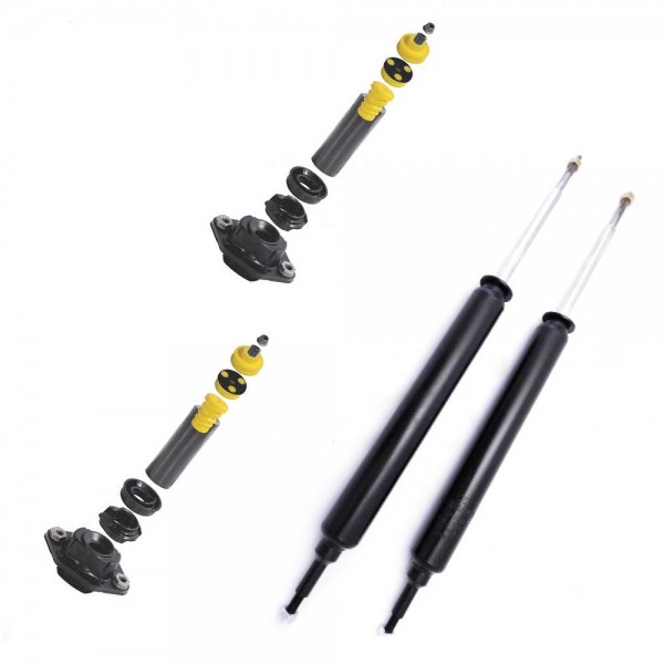 Kit com 2 Amortecedor e 2 Coxim Batente BMW Série 1 118 120 130 Série 3 318 320 325 Traseiros Allen