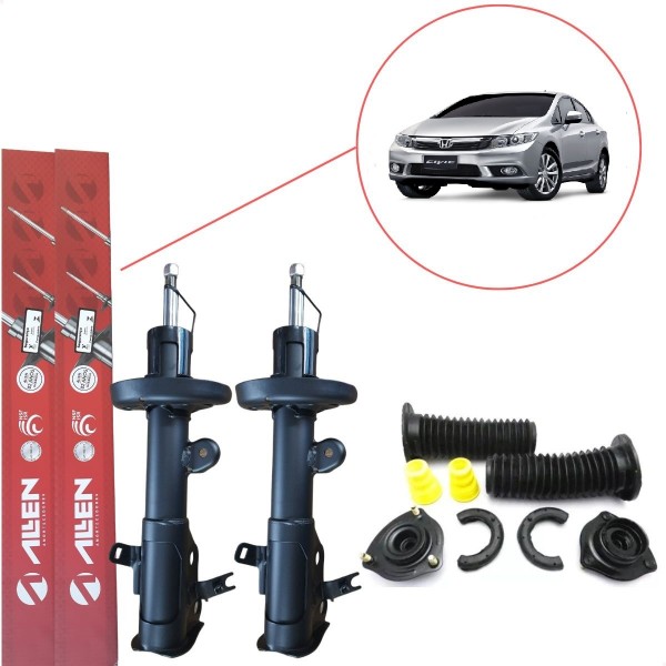 Amortecedor Dianteiro Civic + Kit Coxim 2012 2013 2014