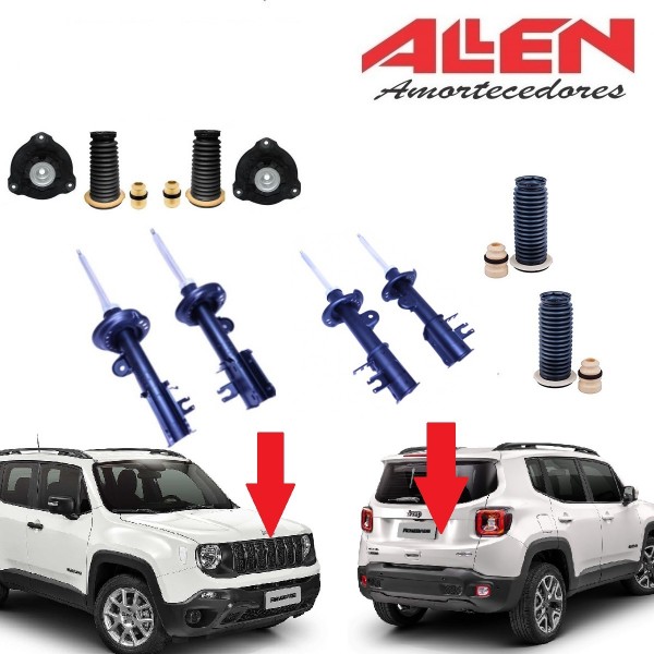 Amortecedor e Coxim Renegade Flex Kit completo