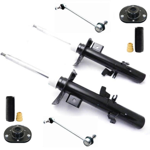 2 Amortecedor Freelander 2 2007 08 09 10 11 12 13 14 2015 Dianteiro - Willtec - C/ Kit Coxim Batente e Bieleta
