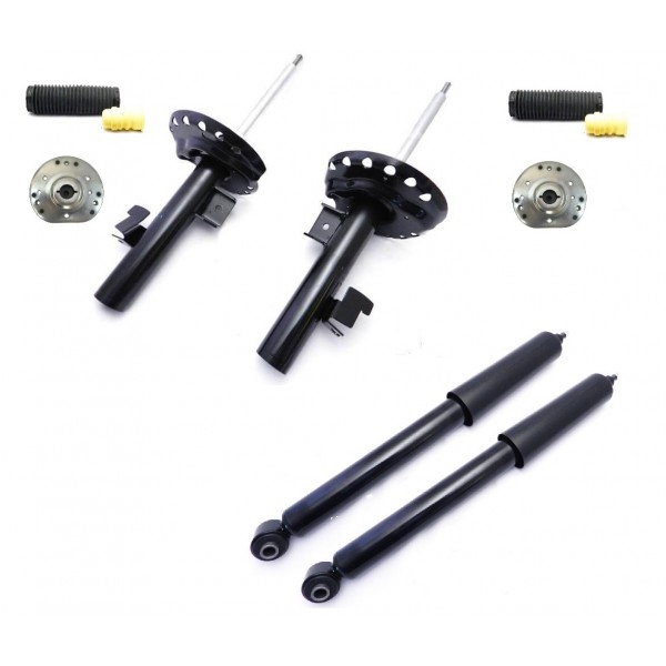 Kit 4 Amortecedor Volvo XC60 Willtec + Kit Coxim Reforçado Batente Coifa Dianteiro