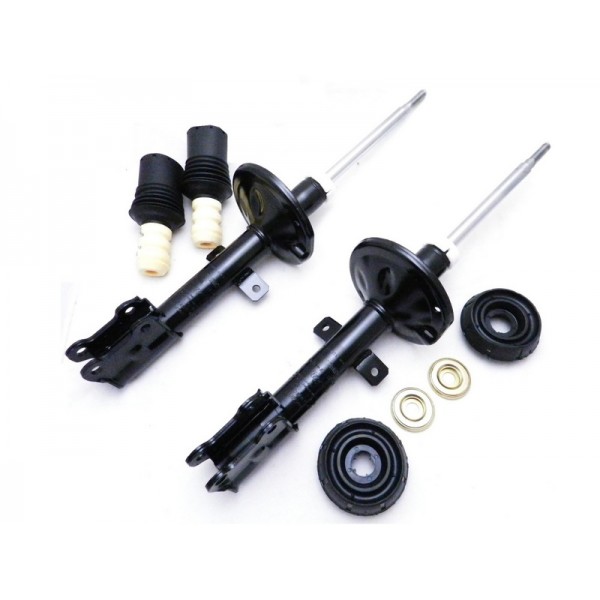Kit 2 Amortecedor Duster + Coxim Batente Coifa Dianteiros 2011 a 2020