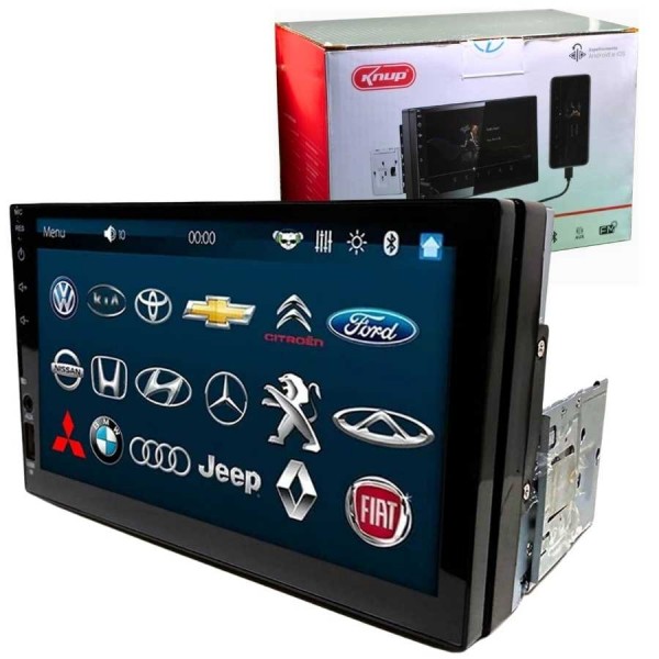 Central Multimídia Mp5 1 Din 2 Din Espelha Ios Android