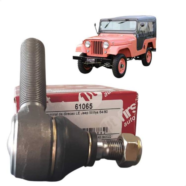 Terminal Ponteira Direção Jeep Willys Rural F75 Esquerdo
