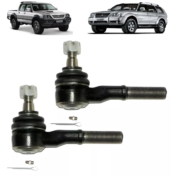 Par Terminal Direção L200 Sport Outdoor 2003 A 2010 Pajero Sport Externo Curto