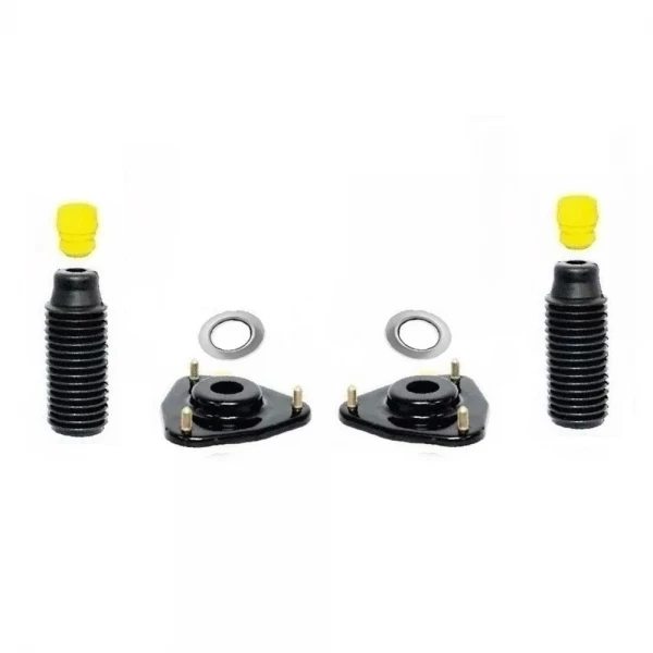 Kit 2 Coxim Rolamento Batente e Coifa do Amortecedor Chery Celer 2013 14 15 16 2017 Dianteiro