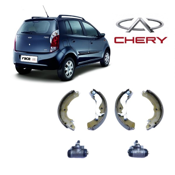 Kit Sapata Lona Cilindro de Freio Chery Face 2010 11 12 13 14 2015 Traseiro