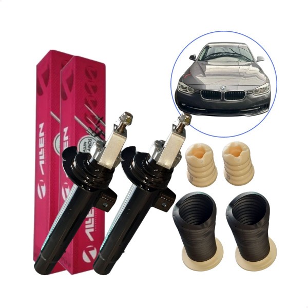 Amortecedor Dianteiro BMW Série 3 + Batente Coifa 2012 2013 14 15 16 2017 Par