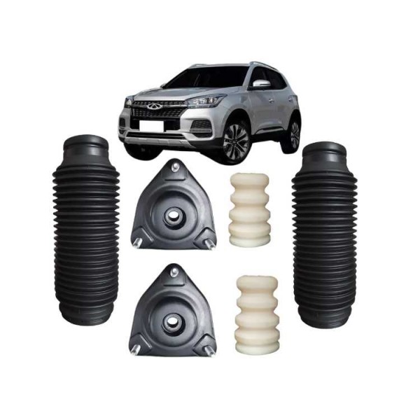 Kit Coxim Batente Coifa Chery Tiggo 5x 7 2019 2020 Dianteiro 