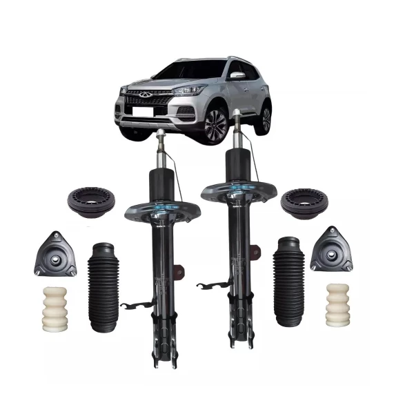 Par Amortecedor Dianteiro Chery Tiggo 5x Kit Coxim c/Rolamento