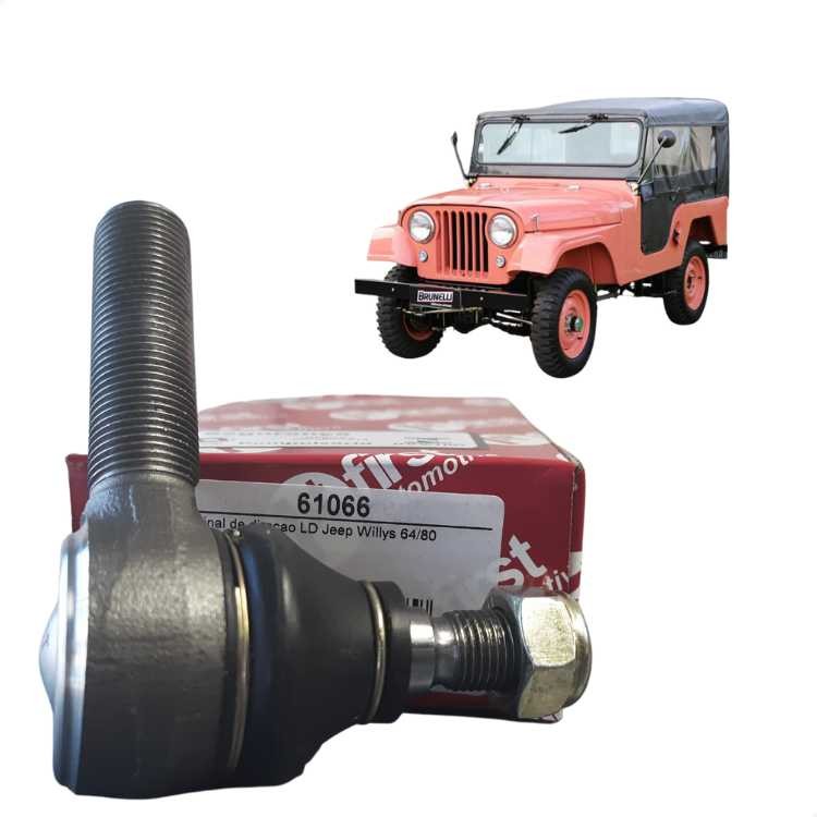 Terminal Ponteira Direção Jeep Willys Rural F75 Lado Direito