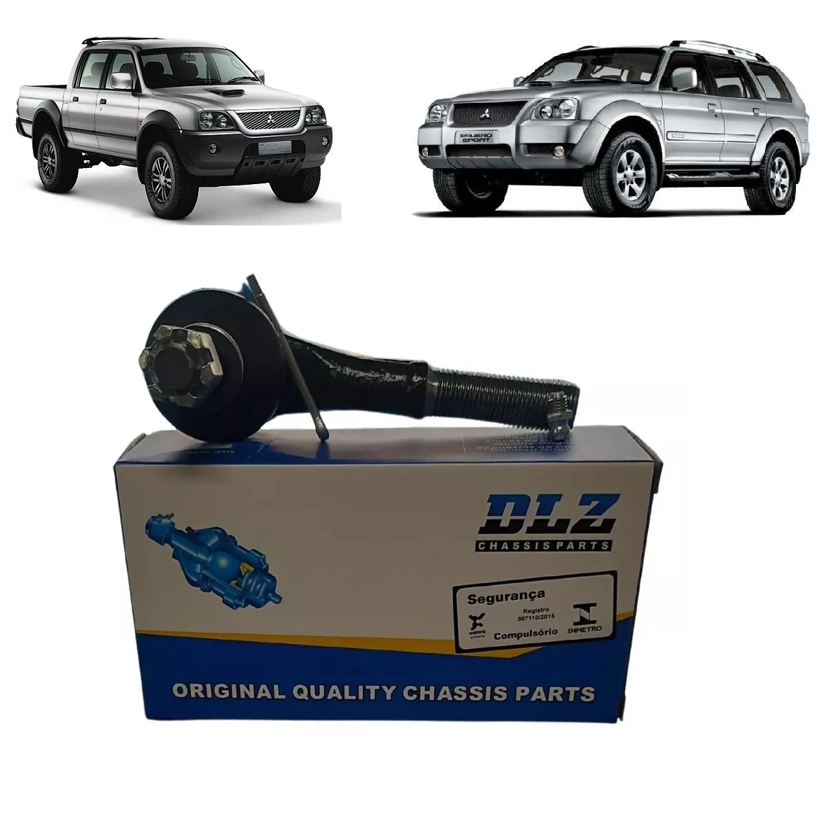 Terminal Direção L200 Sport Outdoor 2003 A 2010 Pajero Externo Curto