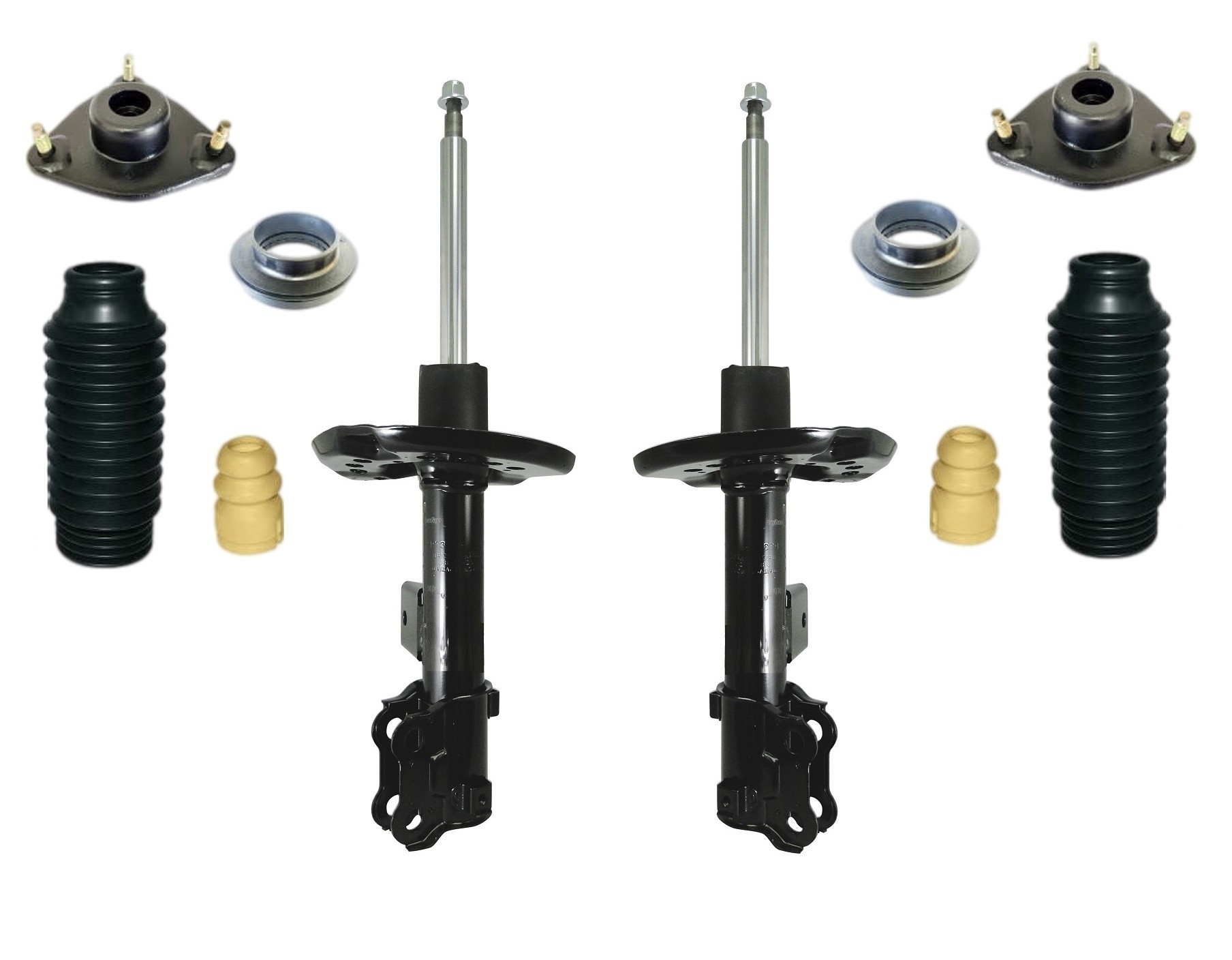 2 Amortecedor Azera 12 a 16 + Kit Coxim 2012 2013 2014 2015 2016 Allen Amortecedores + Kit Coxim Batente Coifa Dianteiro