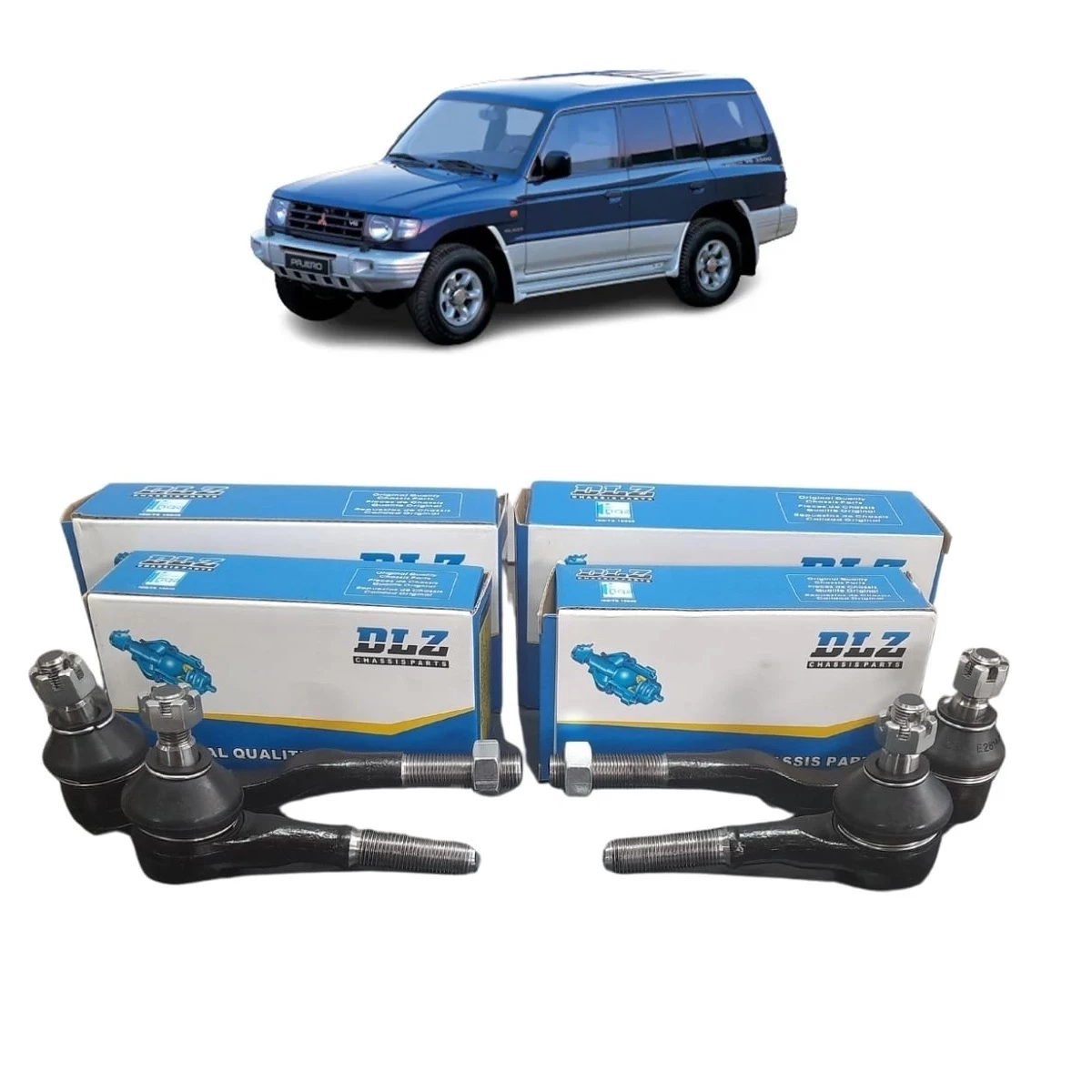 Terminais Direção Pajero GLS 1992 a 2000 Jogo 4 Int e Ext