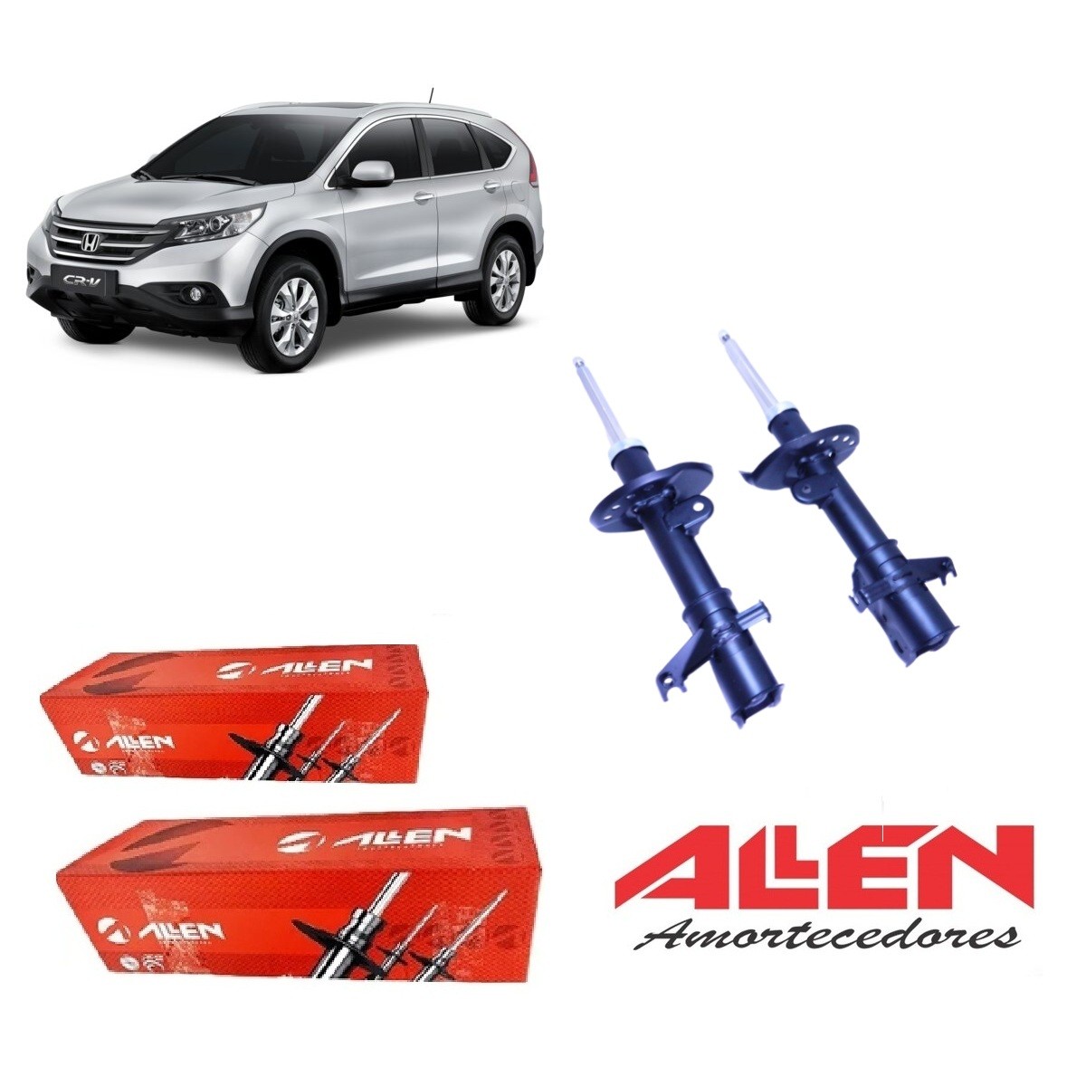 2 Amortecedor CRV 2012 2013 2014 2015 2016 Dianteiro Allen Amortecedores