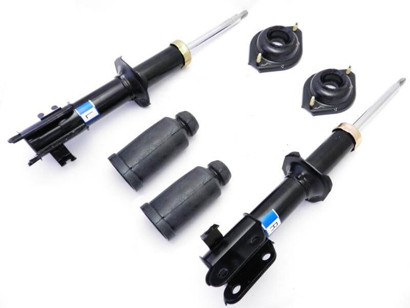 Kit 2 Amortecedor Chery QQ 2011A15 + Kit Coxim Batente Coifa - Dianteiro - Amortecedores Willtec