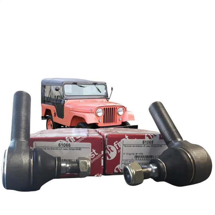 Terminal Ponteira Direção Jeep Willys Rural F75 Par Dir+ Esq