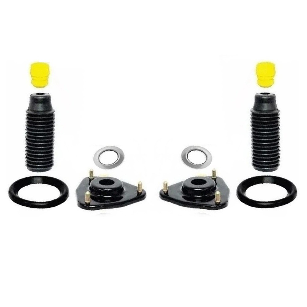 Kit 2 Coxim Rolamento Batente e Coifa do Amortecedor Chery Celer 2013 14 15 16 2017 Dianteiro