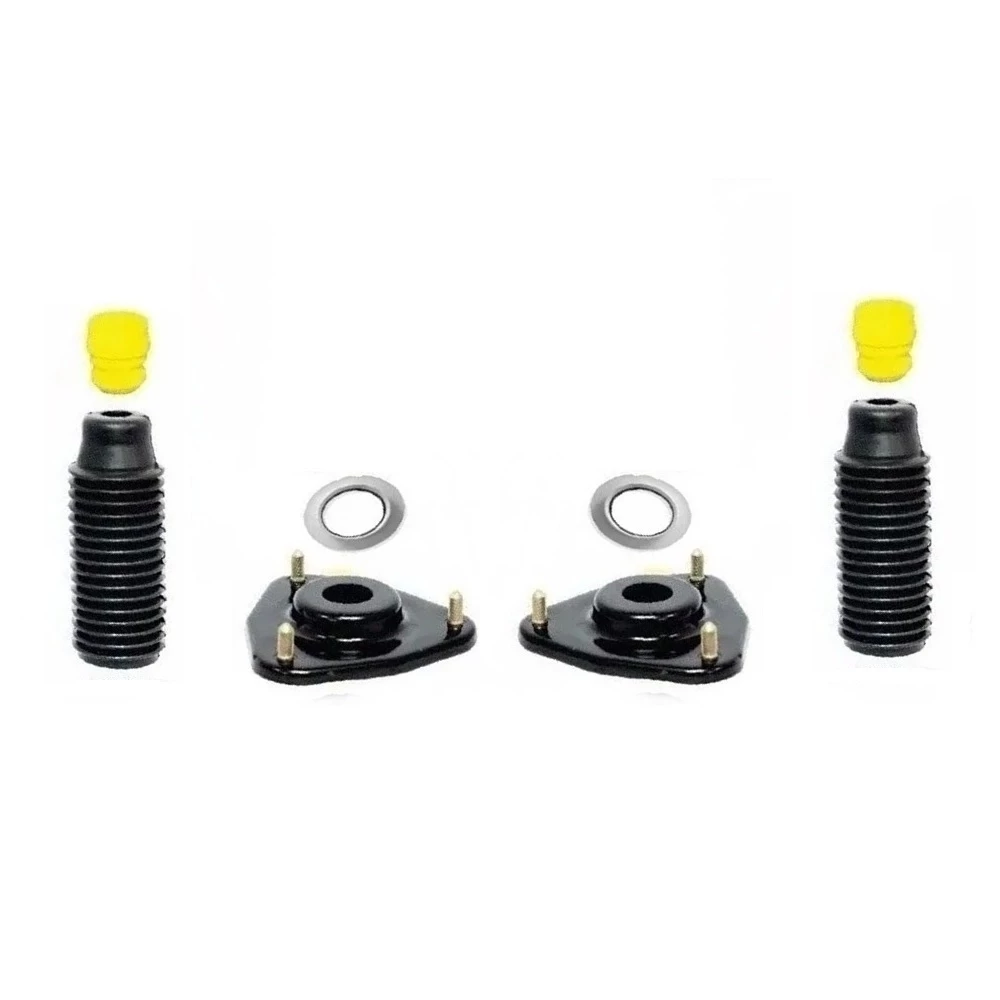 Kit 2 Coxim Rolamento Batente e Coifa do Amortecedor Chery Celer 2013 14 15 16 2017 Dianteiro