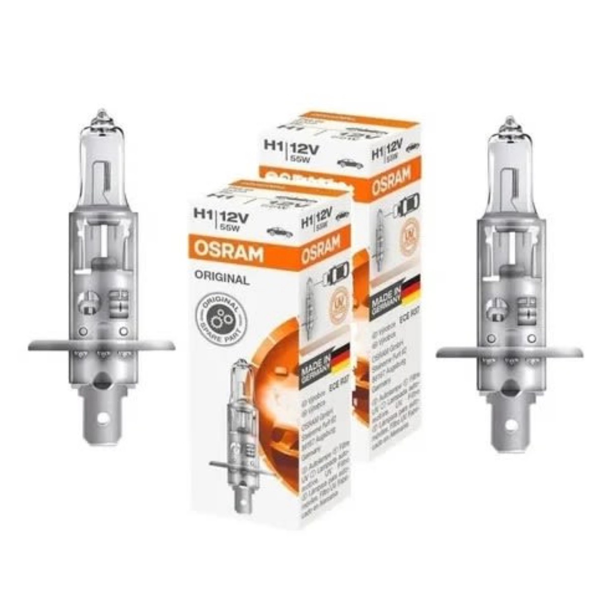 Kit 2 Lâmpadas H1 12v 55w Original Line Osram Made In Germany