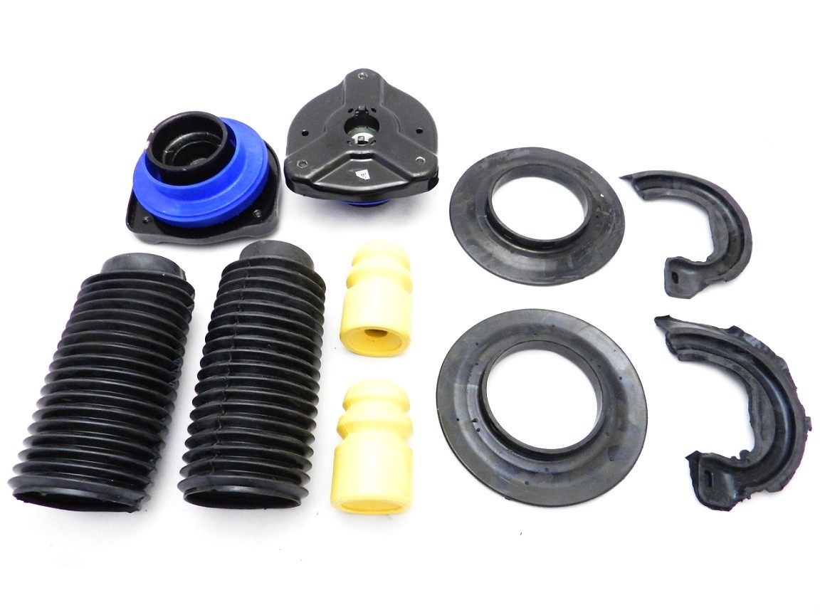 Kit 2x Coxim Batente Mercedes Classe C C180 C200 de 2007 a 2014 com Coifa e Rolamento