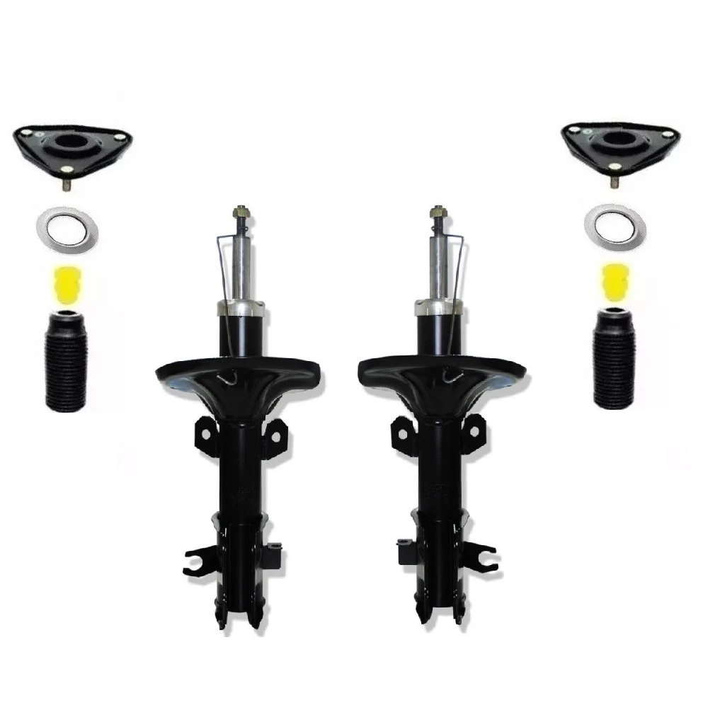 Kit 2 Amortecedor + Coxim Batente Cielo 2010 2011 Dianteiro Allen Amortecedores