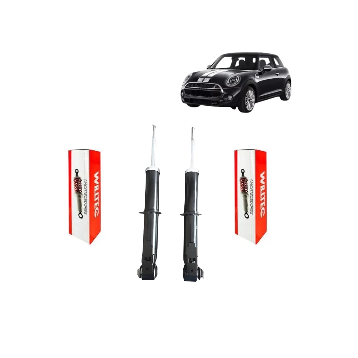 Par Amortecedor Traseiro Mini Cooper R60 R61 2010 a 2016
