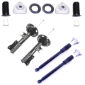 Kit 4 Amortecedor Mercedes GLA 200 250 2015 16 2017 + Kit Coxim c/ Rolamento Willtec