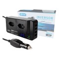 Inversor Energia 12v Acendedor P/ Tomada 220v Conversor +4 USB KNUP